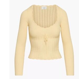 Aritzia Ribbed Knit Top